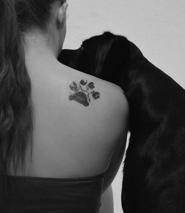 Hundepfote Tattoo