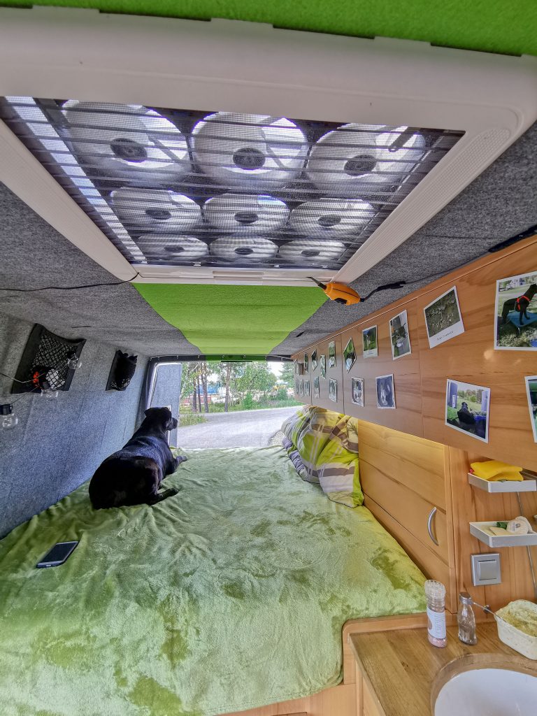 selbstgebauter Lüfter Campingbus